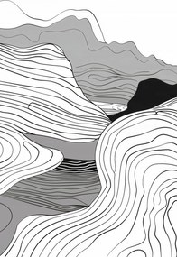 Poszter 50x100cm Geometrikus emelkedők