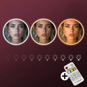 JOCELYN fésülködőasztal világítással, 140×90×40cm, fehér Casaria