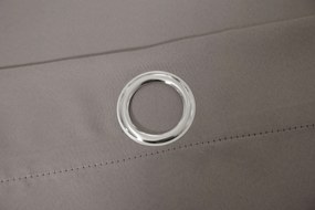 Szürke-barna OXFORD függöny 140x250 cm Felfüggesztés: Hullámos sínszalag