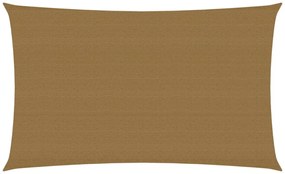 tópszínű HDPE napvitorla 160 g/m² 2,5 x 5 m