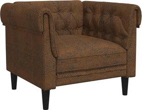 vidaXL Kanapé Barna 78,5 x 74,5 x 74,5 cm Poliészter
