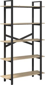 vidaXL Könyvespolc Sonoma tölgy 100 x 33,5 x 178 cm Faanyag
