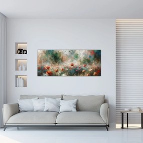Kép – Pipacsmező absztrakciója (120x50 cm)