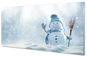 Akrilkép hóember hó 100x50 cm