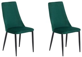 Étkezőszék szett 2 db Clenot (smaragdzöld). 1009930