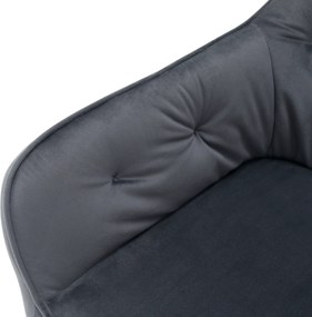 Design fotel, szürke Velvet szövet, VERIO