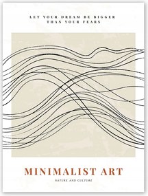 Boho absztrakt modern Poszter 21x30 cm #T57