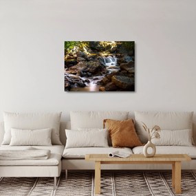 Köves patak képe (üvegen) (70x50 cm)