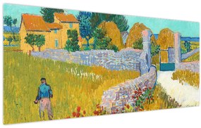 Kép - Vincent van Gogh, Farmhouse in Provence, reprodukciók (120x50 cm)