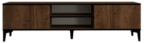 TV szekrény Erem - Walnut, Black