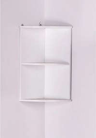 Fali sarokszekrény, fehér, ATENE TYP 4