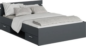 Ágykeret, 140x200, grafit, MICHIGAN NEW