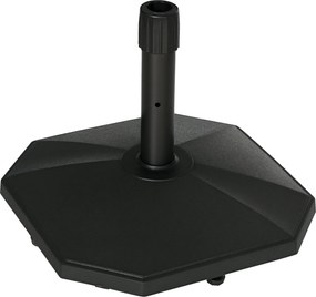 Outsunny 18 kg napernyő állvány 34/38/48 mm átmérőjű karóhoz, napernyő állvány kerthez, erkélyhez, cementtöltéssel, fekete | Aosom