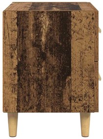 Ágyat tartó szekrény 2 pcs Régi fa 40 x 35 x 47.5 cm Faanyag