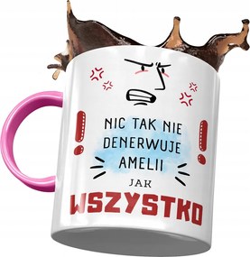 Rózsaszín Bögre Amelia Feleség Barátnő Nyomtatott Fotóval