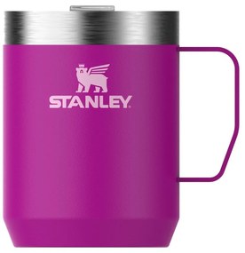 Rózsaszín rozsdamentes acél termobögre 230 ml Stay-Hot Camp Mug Violet Blossom – Stanley