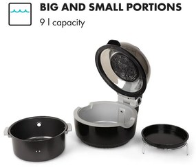 Klarstein VitAir Fryer forrólevegős fritőz, 1400 W, 9 l, fekete