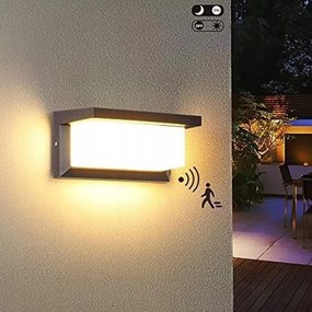 Kültéri Led Fali Lámpa 18W Bejárati Ajtó Fölé mozgásérzékelővel