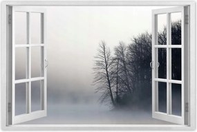 Poszterek 60x40 Ködös erdő Tél