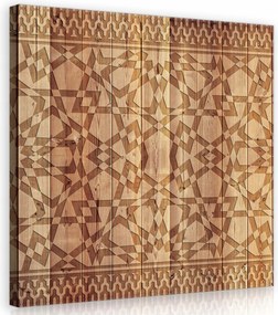 Vászonkép 40x40 Fából készült rusztikus stílusú dísz a boho stílusú nappaliba