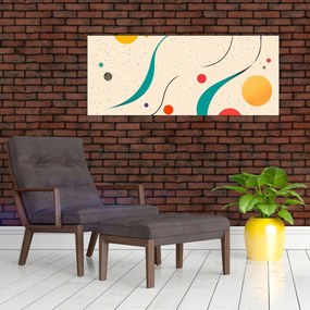 Kép - Minimalista színes illusztráció (120x50 cm)