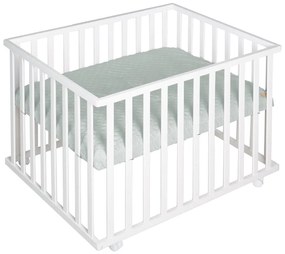 Fehér gurulós járóka 100x75 cm Style – Roba