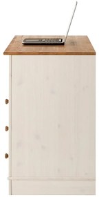 Íróasztal borovi fenyő asztallappal 50x140 cm Anita – Støraa