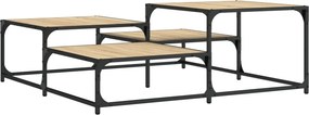 vidaXL sonoma tölgy színű szerelt fa dohányzóasztal 107 x 107 x 40 cm