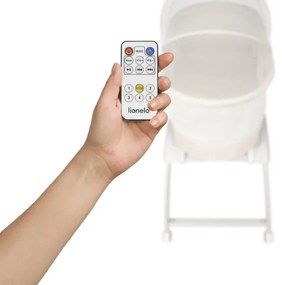 Lionelo - CORAL White kiságy mérleggel