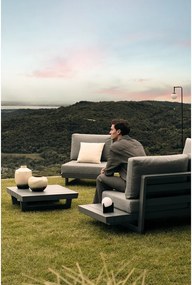 Fekete fém LED dimmelhető asztali lámpa műanyag búrával (magasság 16 cm) Cardamom – Bizzotto