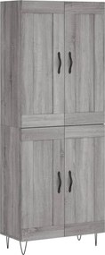 vidaXL szürke sonoma szerelt fa magasszekrény 69,5 x 34 x 180 cm