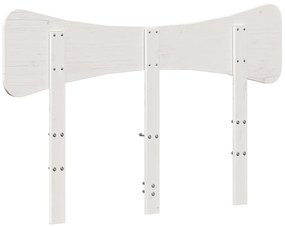 fehér tömör fenyőfa fejtámla 135 cm