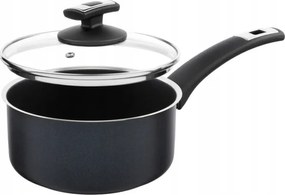 Kolimax Fekete Granitec lábas füllel, fedővel 18cm 2.0l