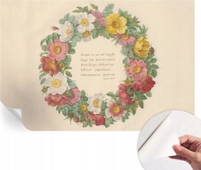 Öntapadós Dekoratív Fotótapéta Hálószobába Virágos koszorú 104x70 cm