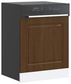 vidaXL mosogatógép panel Kalmar barna tölgy 60x1,5x67 cm műanyag fa