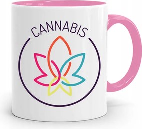 Dohányosoknak 420 Cbd Bögre Rózsaszín Ajándék fényképes nyomtatással