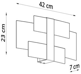Sollux SL.0350 - Fali lámpa CELIA 2xG9/40W/230V króm/fehér