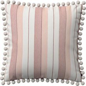 Párnahuzat 45x45 piros csíkos