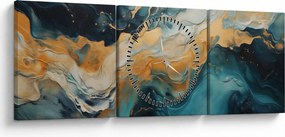 Kép - Absztrakció (órával) (90x30 cm)