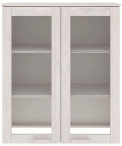 HAMAR fehér tömör fenyőfa felső szekrény 85 x 35 x 100 cm