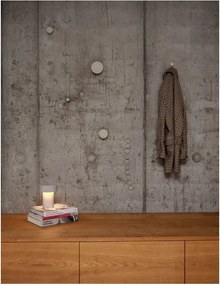 Szürkésbézs műanyag LED asztali lámpa (magasság 18 cm) Oblong – Zone