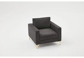 Fotel Berlin - Antracit, Arany