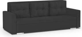FELIX Háromszemélyes kinyitható kanapé Fekete