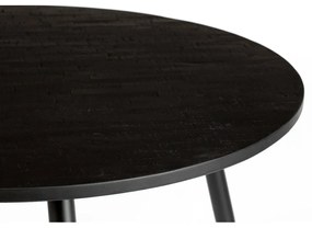 Teakfa kerek étkezőasztal ø 110 cm Mo – White Label