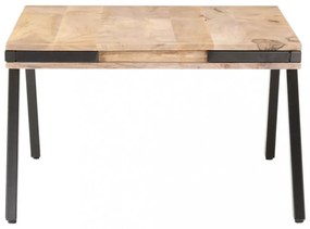 vidaXL tömör mangófa dohányzóasztal 114 x 65 x 40 cm