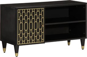 vidaXL tömör mangófa TV-szekrény 80x31,5x46 cm