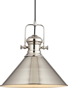 Endon loft skandináv függeszték brampton fehér nickel-nero end96178