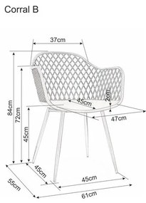 AKCIÓ Fehér műanyag szék CORRAL B II. osztály