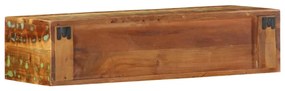 tömör újrahasznosított falra szerelhető TV-szekrény 80x30x19 cm