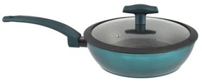 RCK Sea Line tapadásmentes alumínium Wok üvegfedővel 24cm indukciós 15621